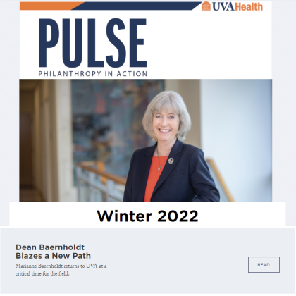 Winter 2022 PULSE digital issue page screenshot