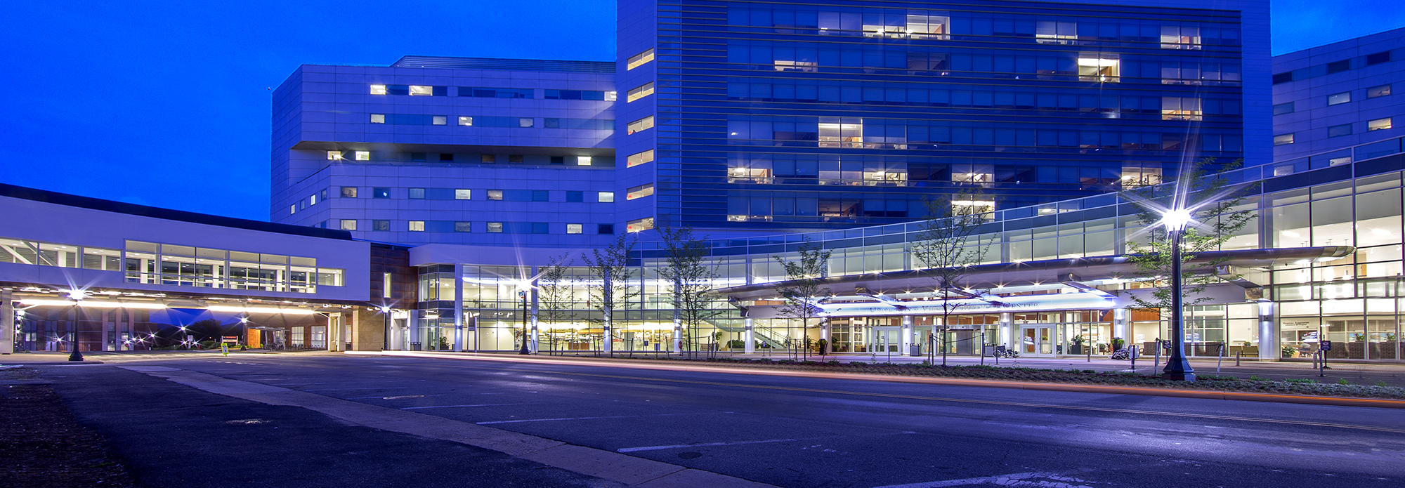 UVA Medical Center at Night
